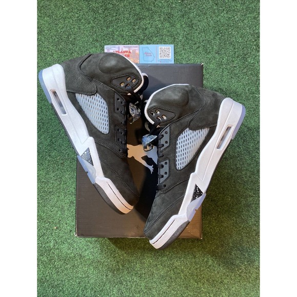 Air Jordan 5 Retro 2021 ‘Oreo/Moonlight’ Black/Cool Grey-White Mens Size 9M
